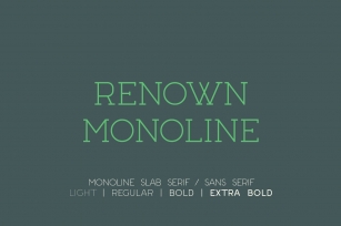 Renown Monoline Duo Font Download