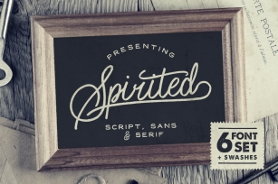 Spirited • 6 + Swashes Font Download