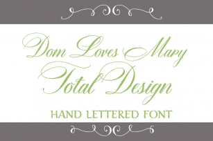 Dom Loves Mary Total Design Font Download