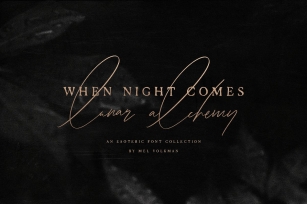 When Night Comes Collection Font Download