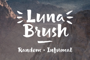 Luna Brush Script + Extras Font Download
