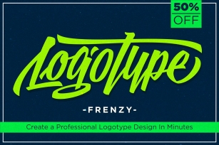 Logotype Frenzy 50% Off Font Download
