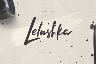 Lelushka Script + Ink marks Font Download