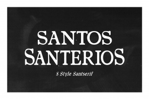 Santerios Santos 40%off Font Download