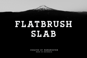 FLATBRSUH SLAB Font Download