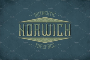 Norwich Vintage Label Typeface Font Download