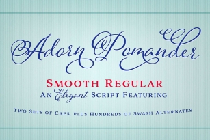 Adorn Pomander Regular Smooth Font Download