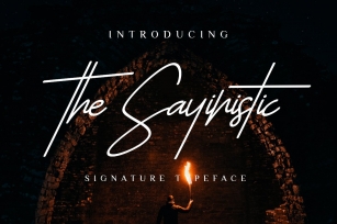 The Sayinistic Signature Font Download