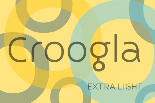 Croogla 4F ExtraLight Font Download