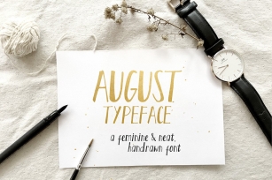 August Script Font Download