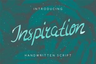 Inspiration handwritten script font Font Download