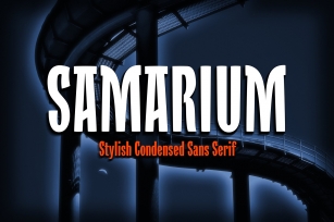 Samarium: A Bold Condensed Font Download