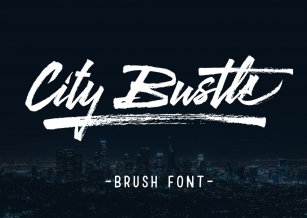 City Bustle brush font Font Download