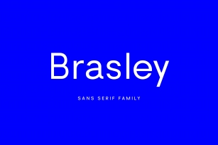 Brasley: a geometric sans family Font Download