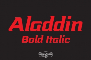 Aladdin Bold Italic Font Download