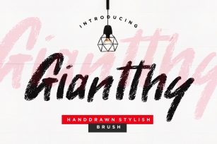 Giantthy Handdrawn Stylish Brush Font Download