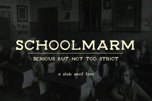 Schoolmarm Typeface Font Download