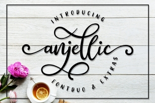 Anjellic // Duo  Extras Font Download