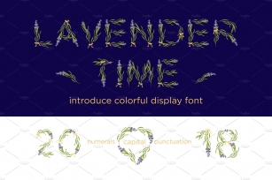 LAVENDER-TIME-Color font Font Download