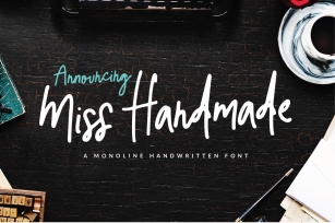Miss Handmade Script Font Download
