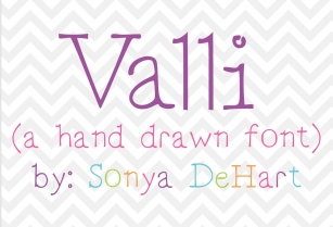 Valli a Hand Drawn Font Download