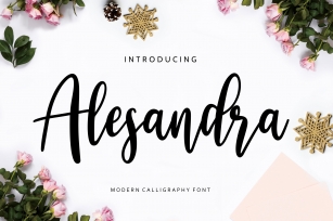 Alesandra Modern Calligraphy Font Download
