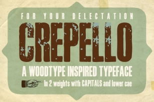 Crepello Woodblock Font Download