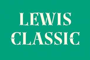 Lewis Classic Font Download