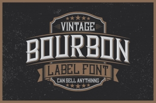Bourbon Label typeface Font Download