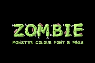 Zombie colour font Font Download