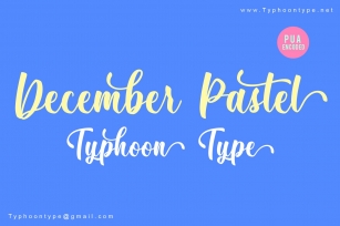 December Pastel font Font Download