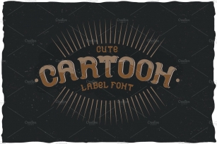 Cartoon Vintage Label Typeface Font Download