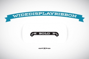 WideDisplayRibbon Bold Font Download