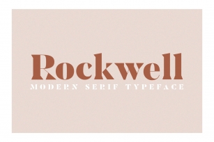 ROCKWELL- Modern Serif Font Download