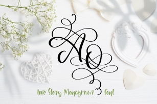 Love Story Monogram Font Download