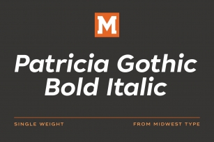 Patricia Gothic Bold Italic Font Download