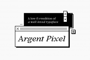 Argent Pixel CF bitmap serif font Font Download