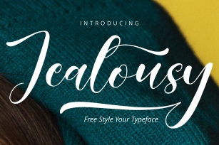 Jealousy Handwritten Typeface Font Download