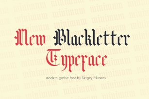 New Blackletter Typeface font. Font Download
