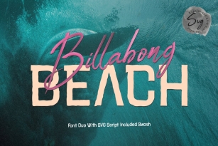 Billabong Beach SVG Duo Font Download