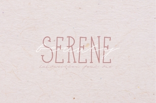 Serene Beauty Handwritten Duo Font Download