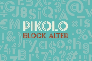 Pikolo Block Alter Font Download