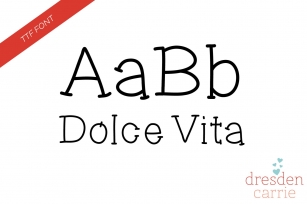 Dolce Vita Hand-Drawn Font Download