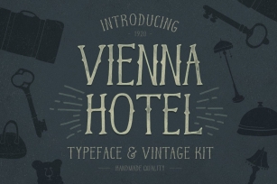 Vienna Hotel – Handmade Typeface Font Download
