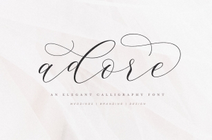Adore Calligraphy Font Download