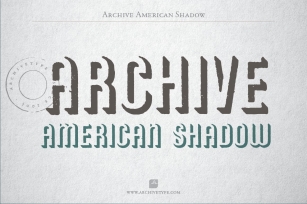 Archive American Shadow Font Download