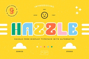 HAZZLE Typeface + BONUS Font Download