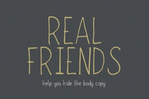 Real Friends Font Download