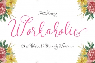 Workaholic Typeface Font Download