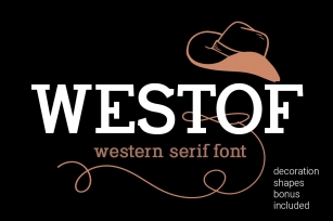 Westof| western serif font Font Download